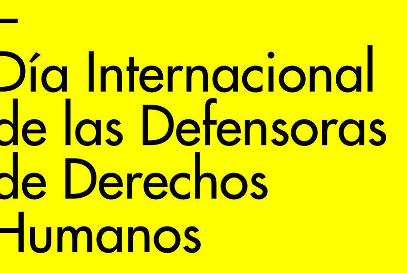 Día internacional de las defensoras de los derechos humanos