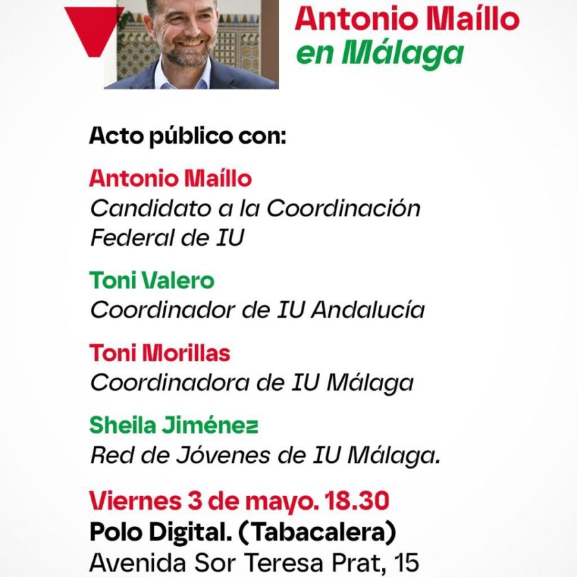 Antonio Maíllo en Málaga