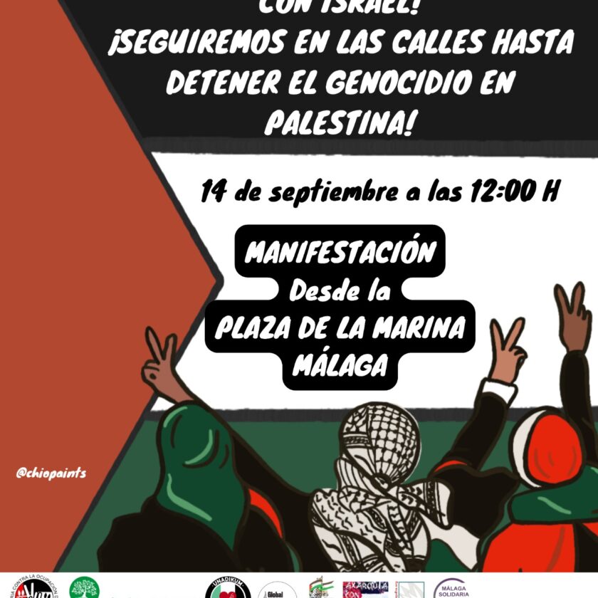 Manifestación por el fin del genocidio en Palestina