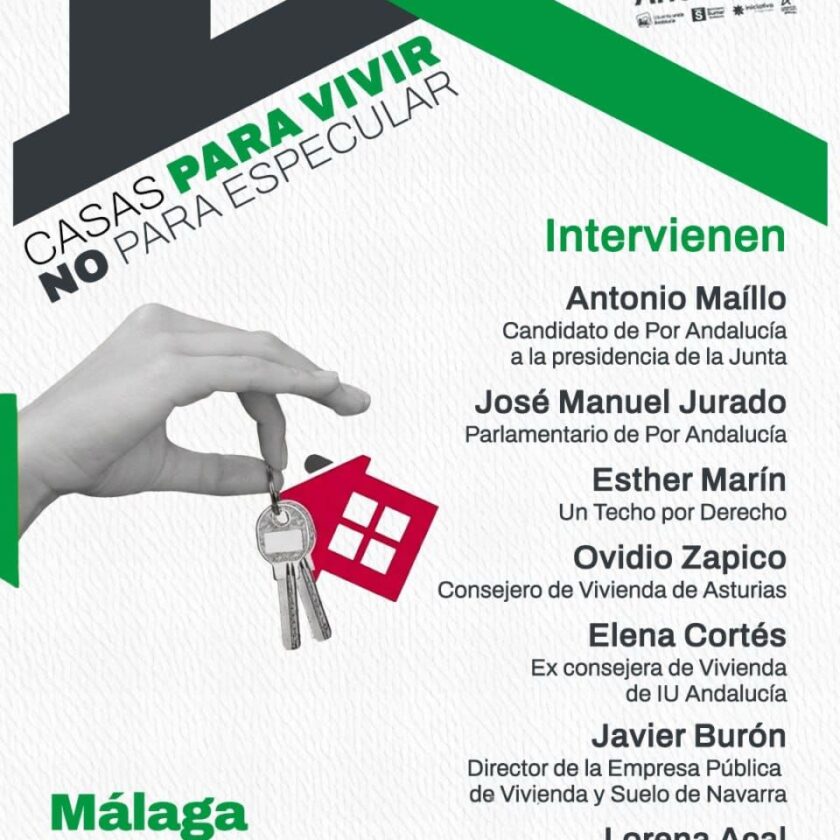 Las casas son para vivir, no para especular